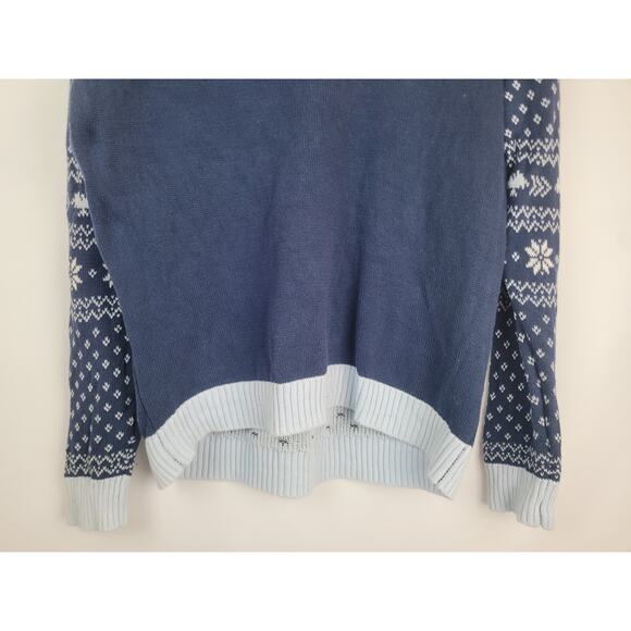 Game of Thrones Size M Ugly Christmas Sweater Deck The Wall HBO Navy Blue - Picture 6 of 9